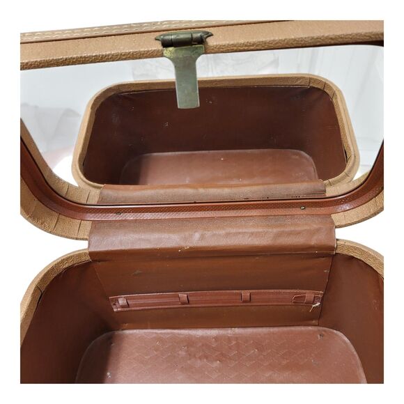 Vintage Starfrost Baltimore Luggage Vanity Hard Train Case With Mirror MCM - Picture 7 of 8
